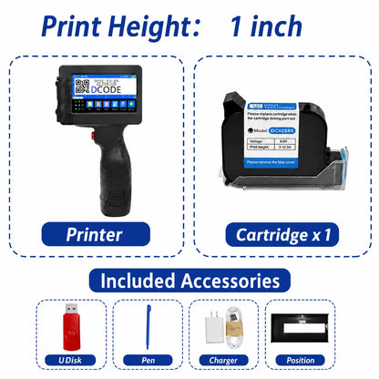 ELEVATED™ JetMark Pro-Handheld Inkjet Printer