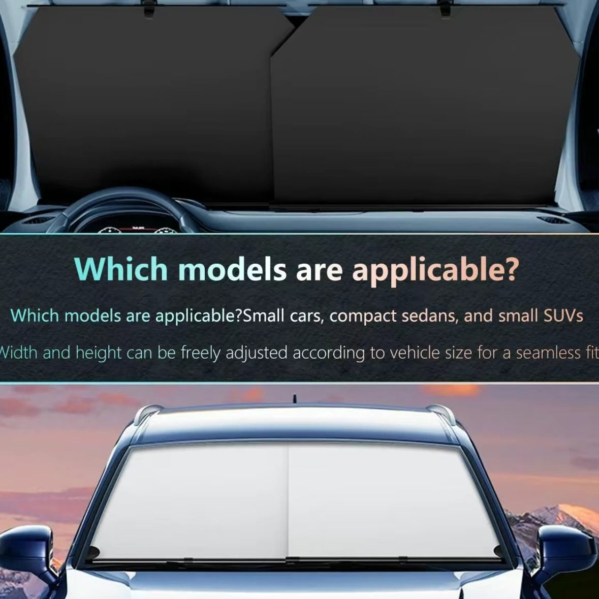 ELEVATED™｜Eclipse-Retractable Windshield Sunshade