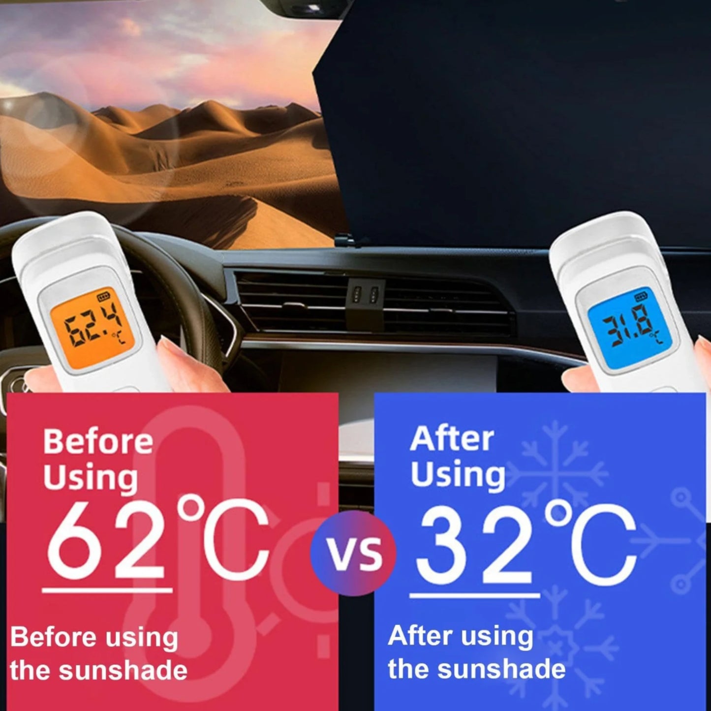 ELEVATED™｜Eclipse-Retractable Windshield Sunshade