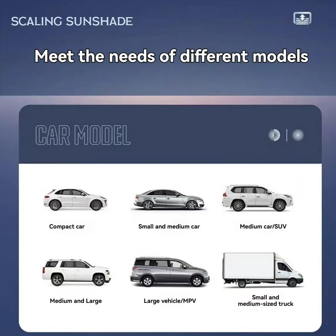 ELEVATED™｜Eclipse-Retractable Windshield Sunshade